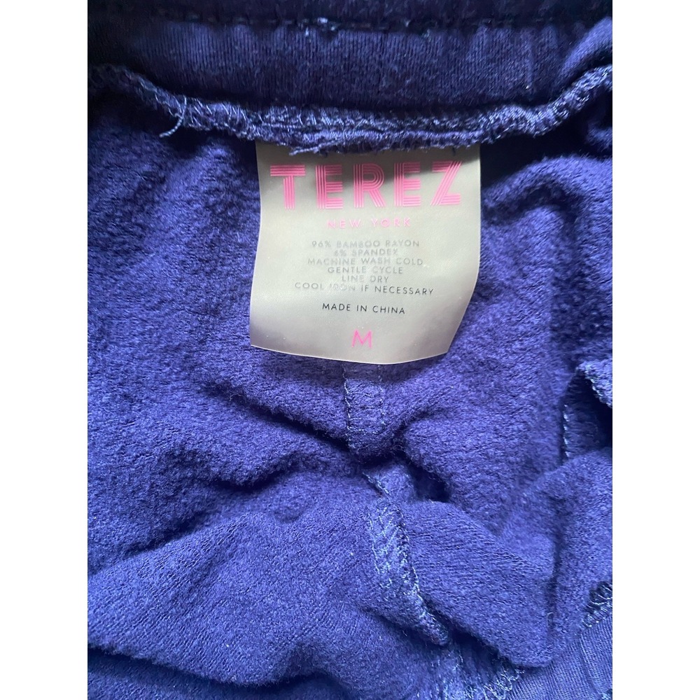 Terez Sweatpants‎ Women M Purple Joggers Drawstring Modal Cozy - Picture 7 of 7